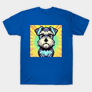 Grumpy Schnauzer pop art T-Shirt